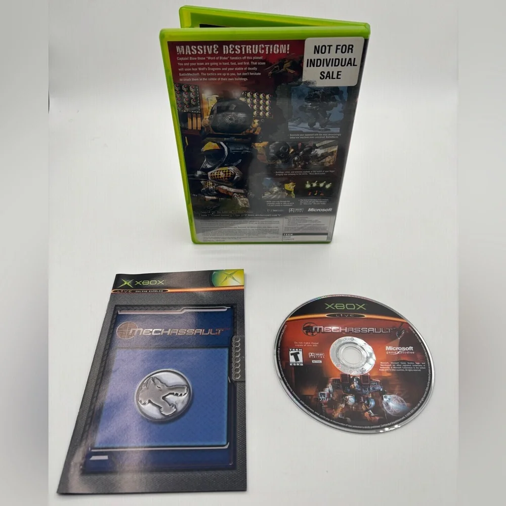 Microsoft Xbox MechAssault - Black and Green